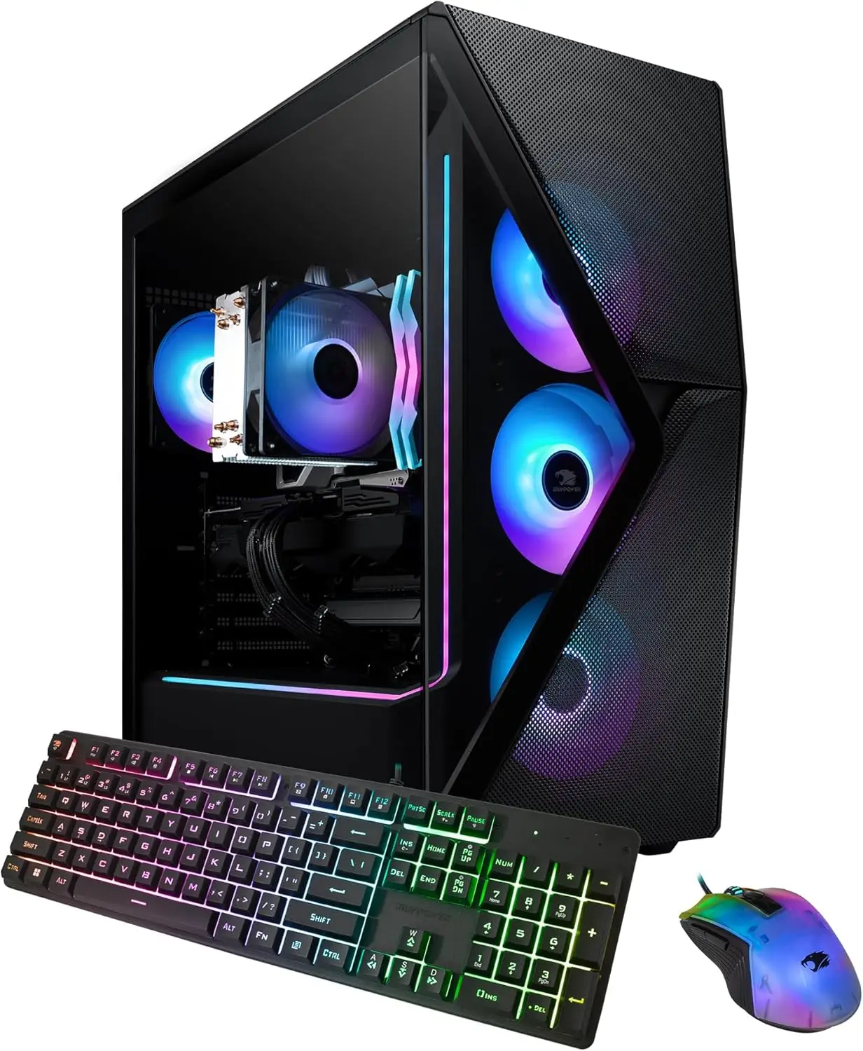 

NVIDIA GeForce RTX 5070 12GB GPU, 32GB DDR5 RGB 5200MHz RAM, 1TB NVMe SSD, Windows 11 Home, Gamer Keyboard and Mouse - SMA7N5701