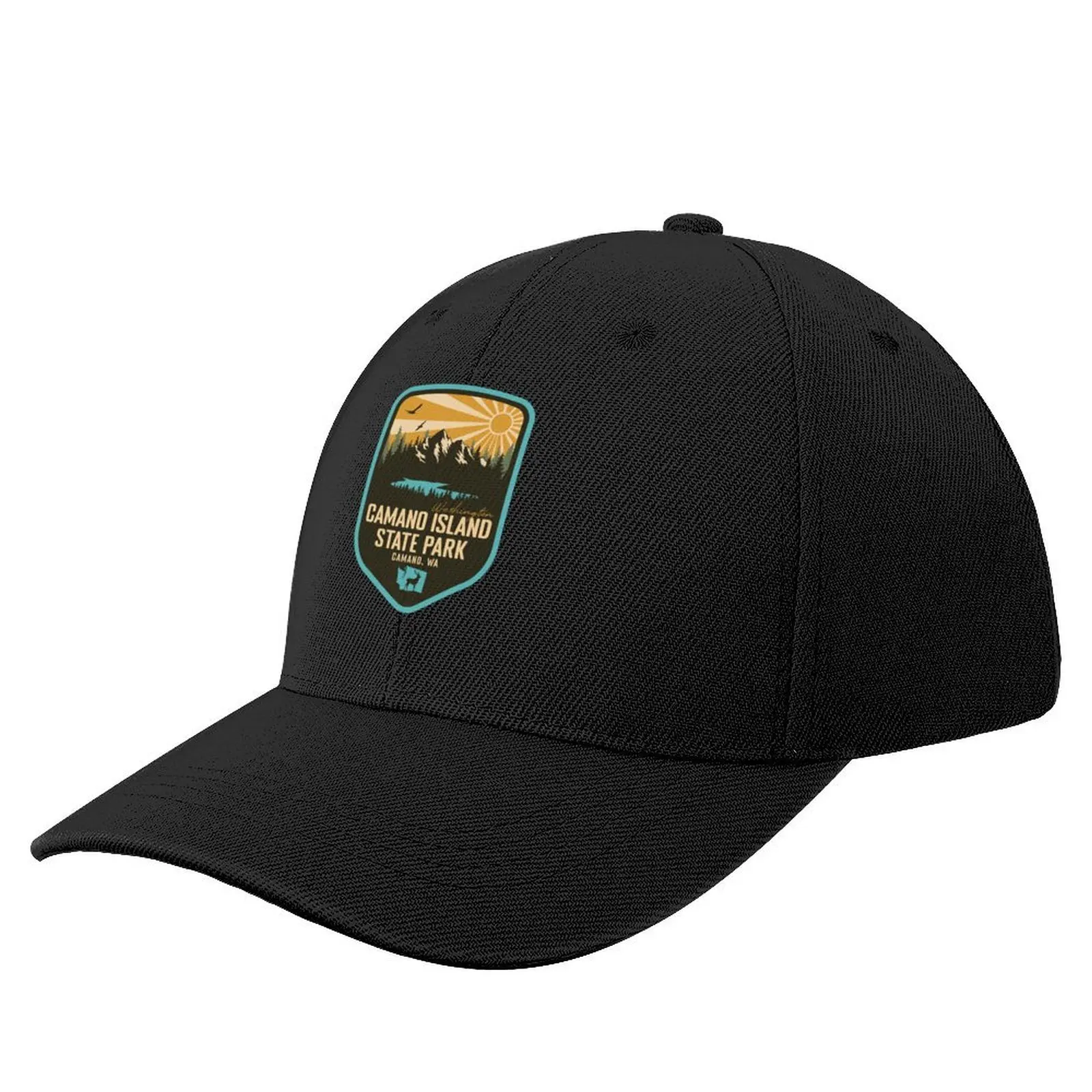 Camano Island State Park Washington - WA insignia Retro bosque y naturaleza gorra de béisbol sombrero hombre lujo mujer playa hombres