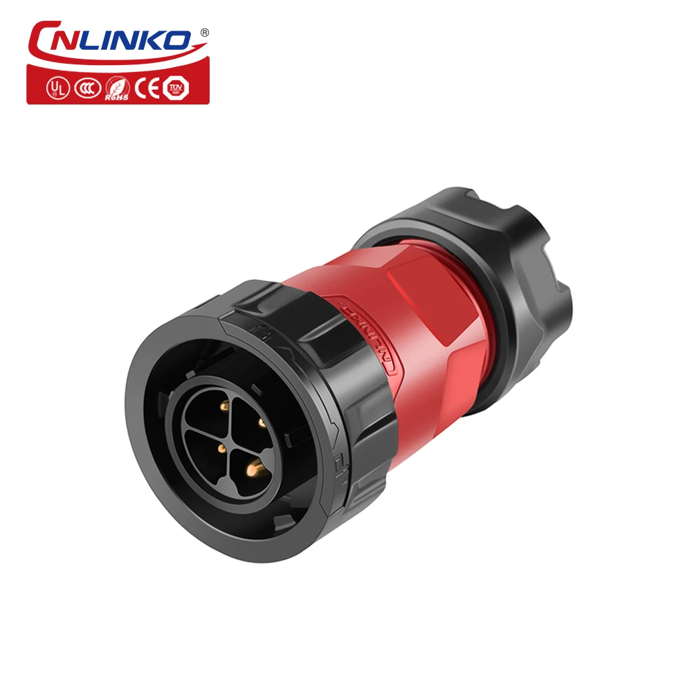 

CNLINKO M20 4 pin waterproof DC plug connector plastic circular 12v dc connector female cable connector