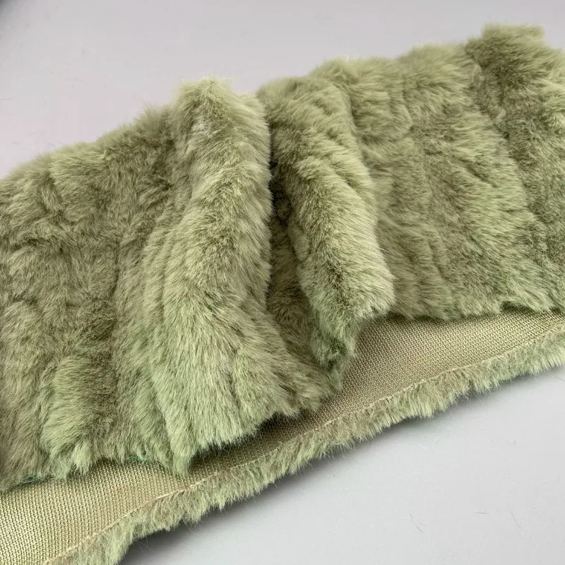 Plush Fabric Brushed Rabbit Hair Cotton Doll Head Woolen for Clothing Handmade DIY Sewing Material By The Meter Wholesale