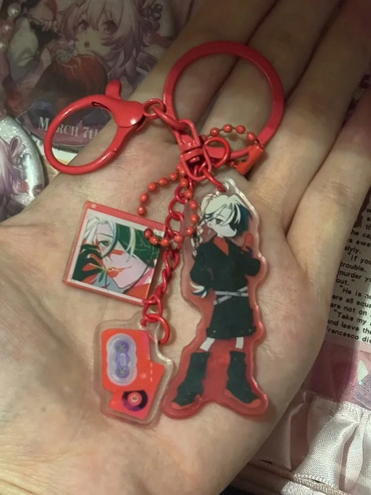 Game Honkai:Star Rail Acrylic Lanyard For IPhone/Xiaomi/Huawei Mobile Phone Case Keychain Multiple Acrylics Key Chain Cover Hang