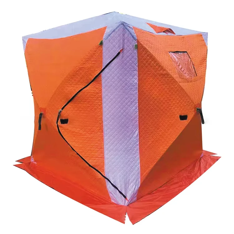 China Factory Direct Supply 3-4 Person Fishing Camping Winter Tent Ice Fishing Shelter Pentagon Ice Fishing Tent