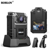 BOBLOV M10 3.2K Body Camera 6000mAh Large Battery 20-Hour Record 128GB Police Security Cam with GPS Function Body Worn Camera