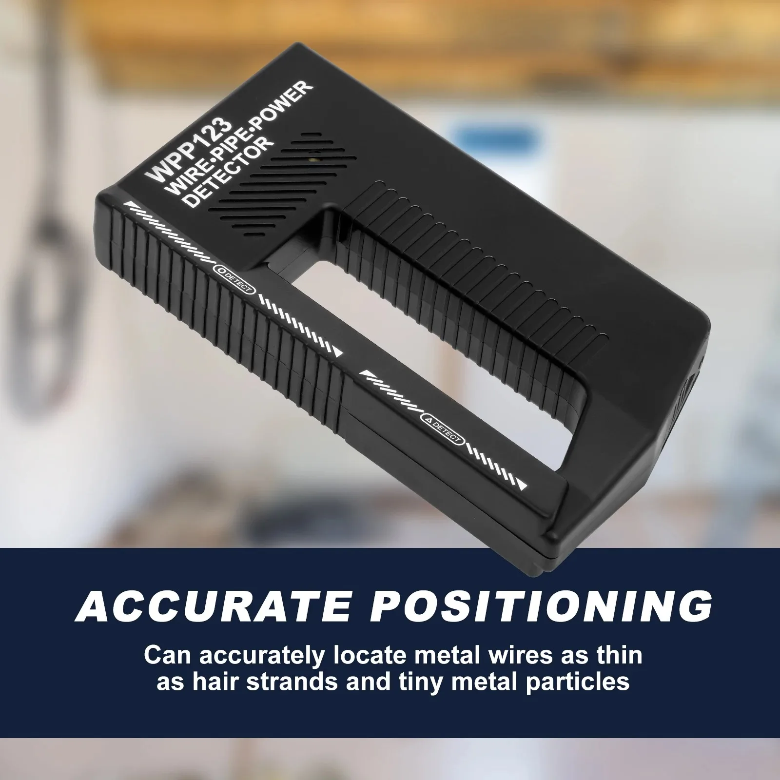 High Sensitivity Handheld Metal Detector Wall Scanner AC Wire Pipe Locator Visual Alarm Professional Tool for Home Renovation