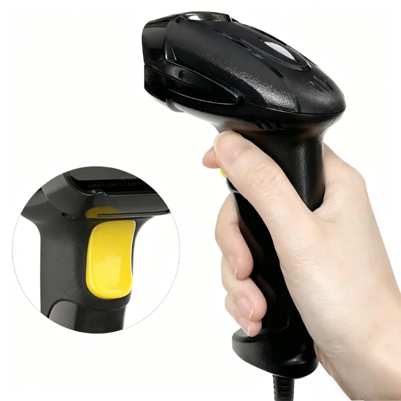 Portable Handheld 2.4G 1D 2D Barcode Scanner wBluetooth Wireless Reader for Express Delivery Warehouse Supermark