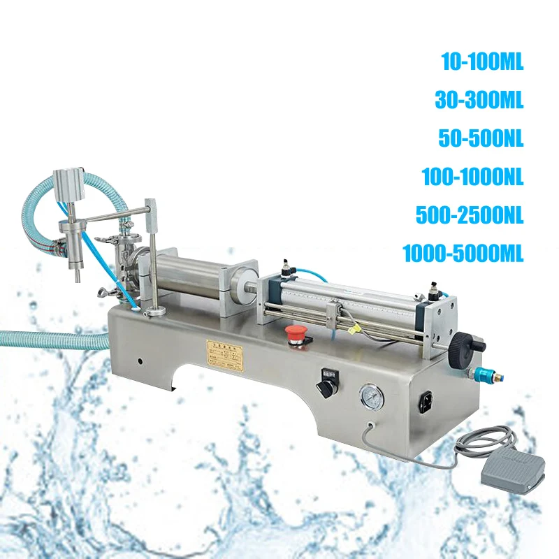 Automatische Ein-Kopf-Abfüllmaschine mit hoher Genauigkeit für viskose Flüssigkeiten, Getränke, Milch, Olive, kleine Flüssigkeitsfüllmaschine für Erfrischungsgetränke, Öl
