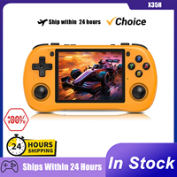 Powkiddy X35H Handheld Game Console 3.5 Inch 4:3 Ips Screen Linux System Retro Video Game Stick Children'S Gifts 3000mah Battery