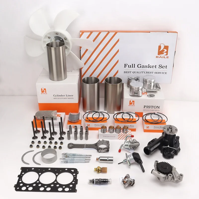 3TNA72 Diesel Engine 3TNA72 Rebuild Kit With Full Gasket Set Engine Repair Parts For Yanmar 3TNA72 Engine