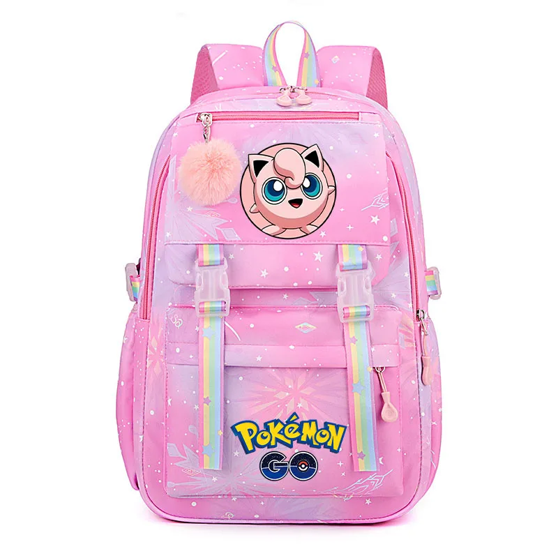 Afbeelding 5: Anime Pikachu Charmander Cartoon Boekentas Pokemon Rugzak Kinderen Cadeau voor Tiener Student Terug Naar School Rugzak Gir