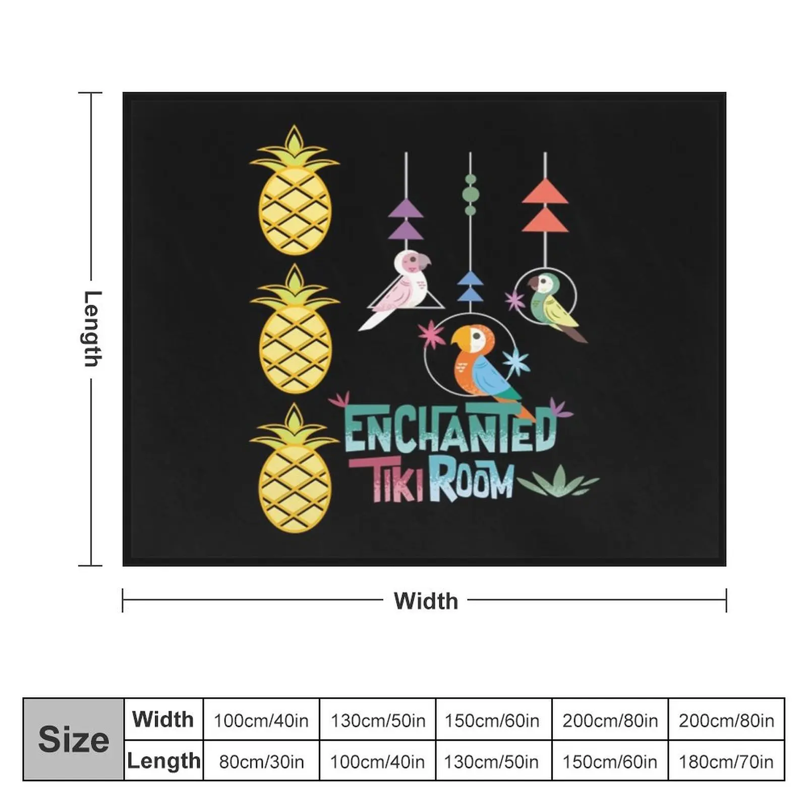 Enchanted Tiki Room T-Shirt Throw Blanket christmas decoration Travel Blankets For Sofas Blankets