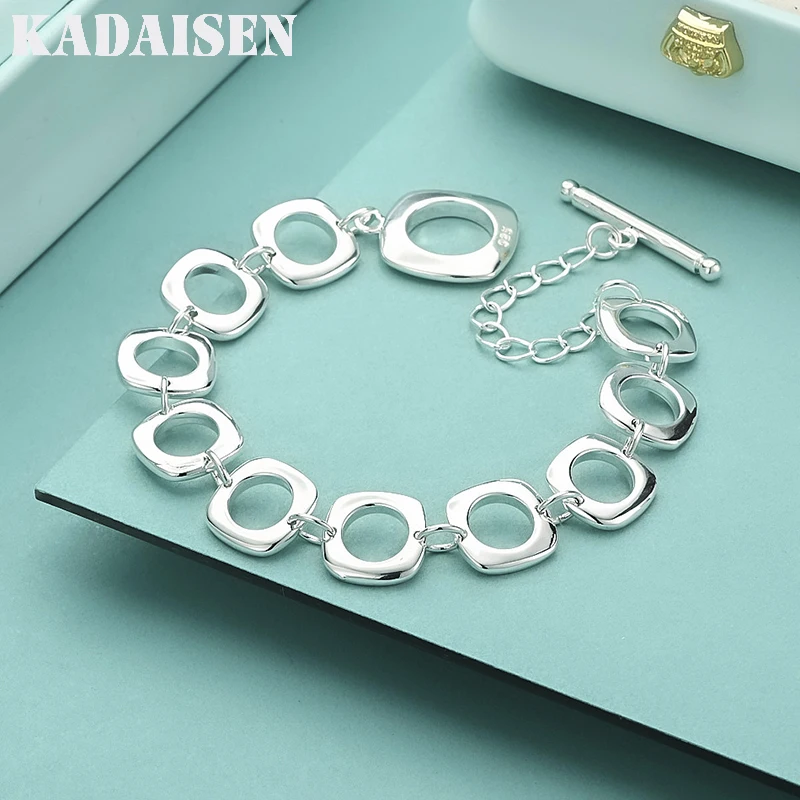 

Noble Fashion Design 925 Sterling Silver Bracelets For Women Men Jewelry High Quality Factory Price Popular Gifts