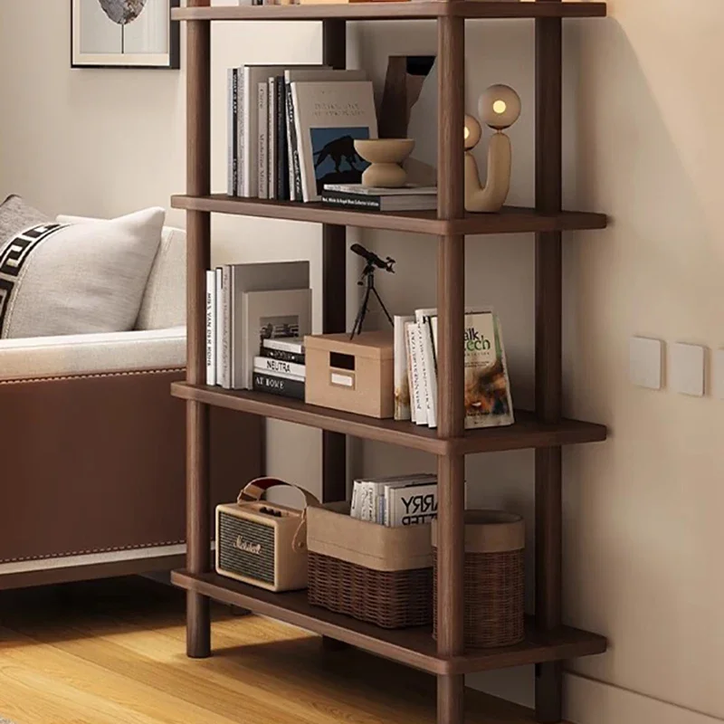 Design Bookcase Ornament Living Room Items Wooden Vintage Display Cube Storage Corner Office Mueble Esquinero Modern Furniture