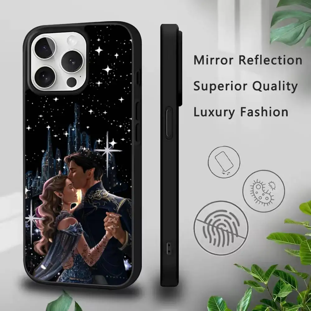 حافظة هاتف Acotar Court of Mist and Fury لهاتف IPhone 17,16,15,Pro,Max,Air,14,Plus,13,12,11 Magesafe غطاء شحن لاسلكي