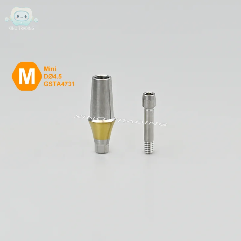 치과 임플란트용 사전 제작된 직선형 어버트먼트 M OSSTEM 시스템 호환 공장 가격 티타늄 소재