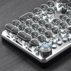 Retro keyboard punk Gaming Keyboard Wired Mechanical Keyboard Backlit keyboard Computer E-sports Peripherals for Desktop