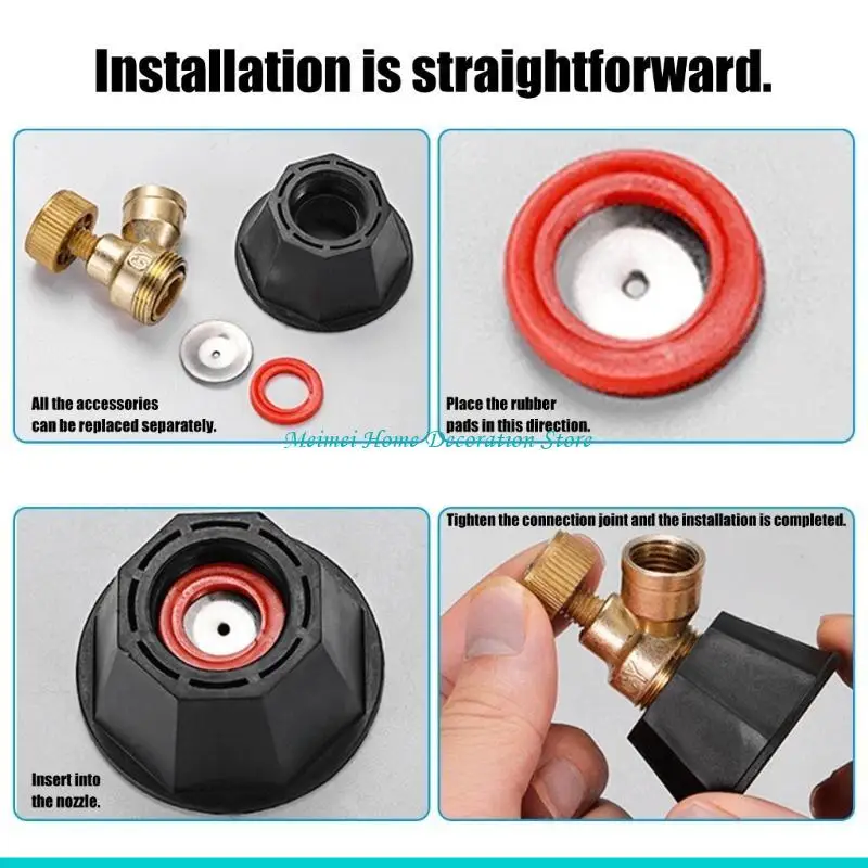 H7BF 5PCS Wear Resistance Misting Nozzle Adjustable Misting Nozzle for Greenhouses and Garden Irrigation Solution Rustproof