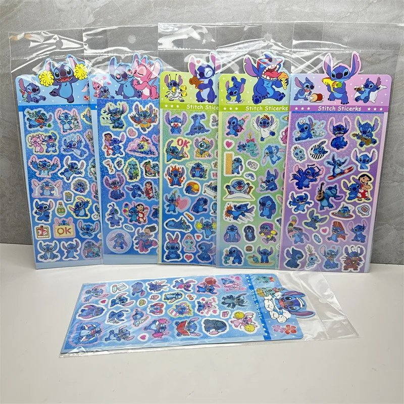 20pcs Stitch Guka Sticker Cut-Free DIY Handmade Graffiti Materials Stickers Cartoon Sticker Stationery Wholesale