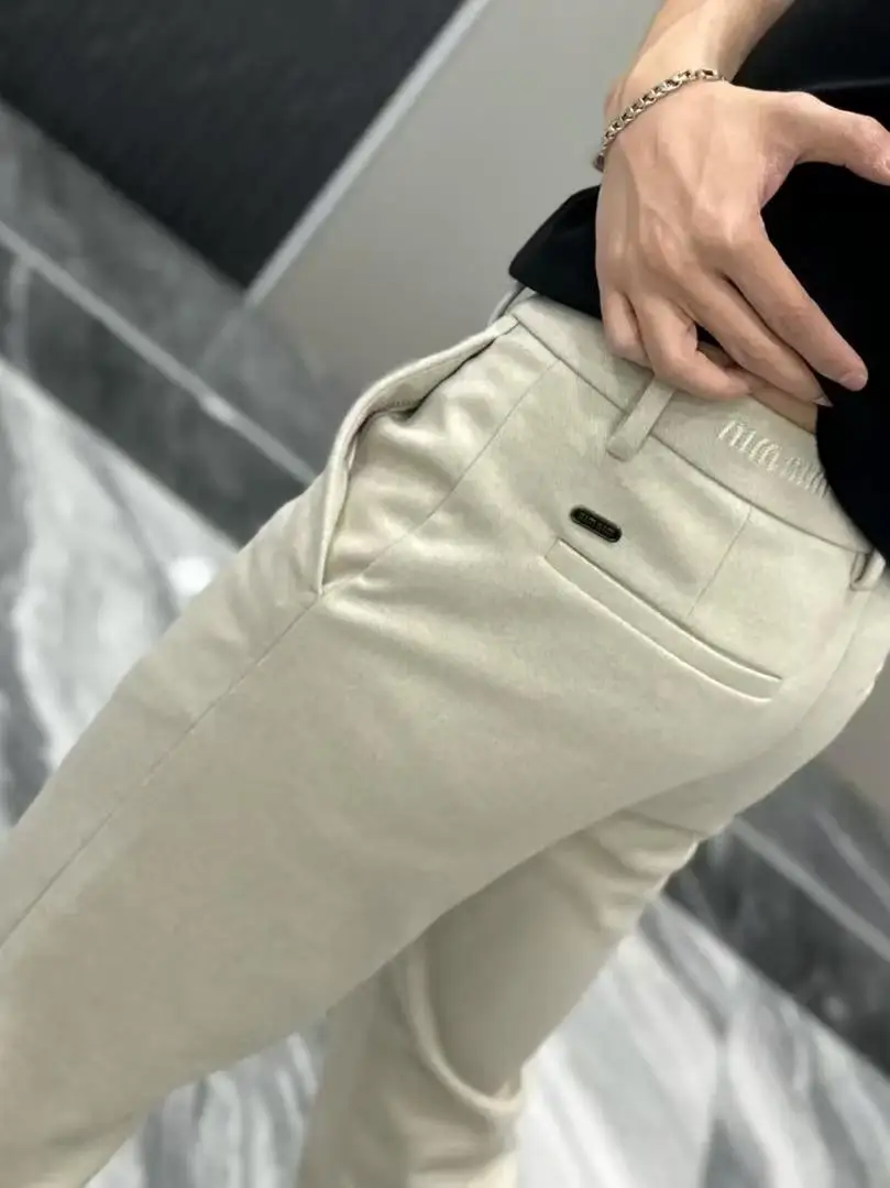 

Men's Autumn Winter Casual Pants Long Leg Effect Faionable Versatile Trendy Premium Quali Slim Fit Youthful Sle