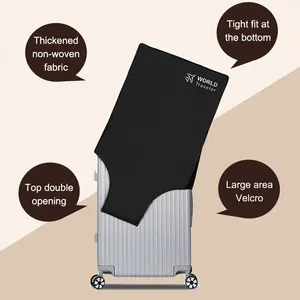 غطاء واقي لمقصورة الأمتعة أقمشة غير منسوجة مقاومة للغبار متينة حقيبة سفر سوداء أفضل 8 غطاء حقيبة سفر للمبيعات - رقم 7