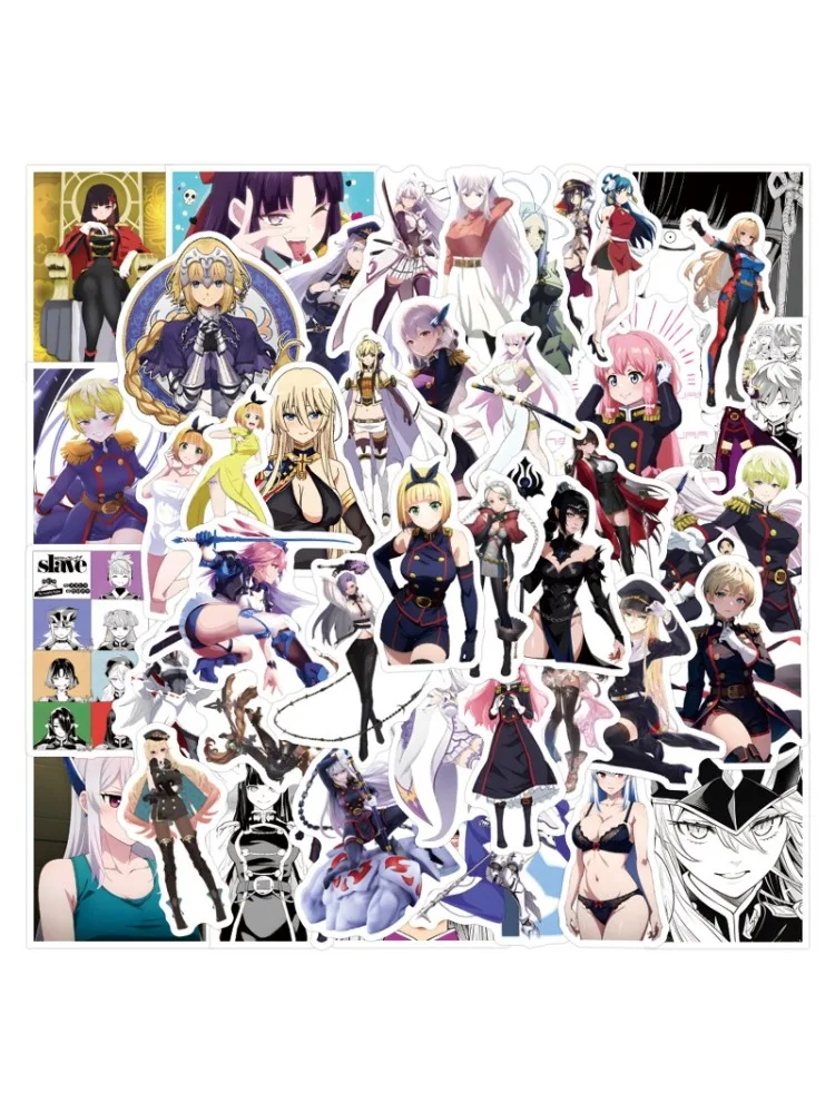 Autocollants Graffiti de soldat en chaîne, 55 pièces, autocollants de dessin animé, valise, ordinateur portable, guitare, décoration, jouet classique pour enfants, DIY bricolage