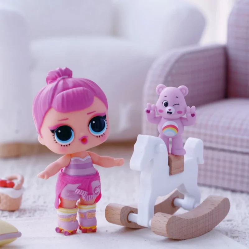 MGA LO L Surprise Ball Disassembly Cute Decryption Detective Team Doll Blind Box Carestars Rainbow Bear Doll Girl Princess Doll