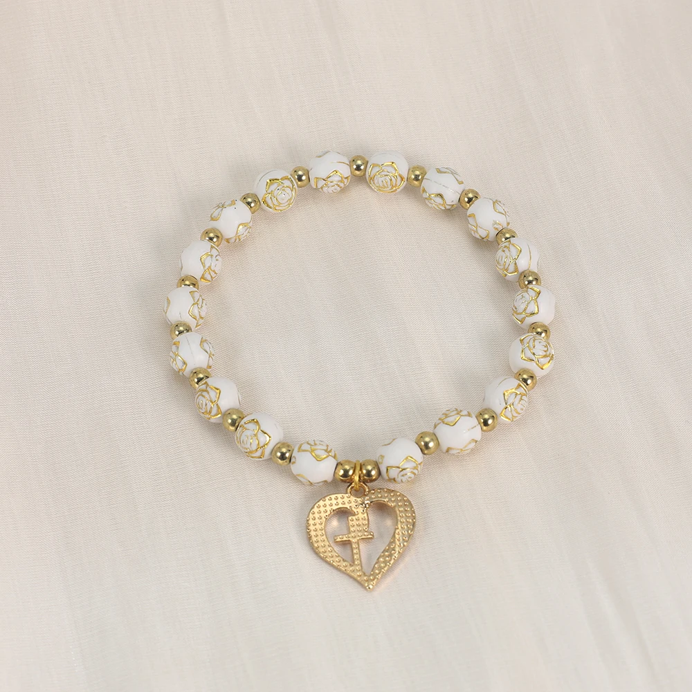 Exquisite Heart shaped cross R - Fashion Men Vogue บทวิจารณ์และราคา