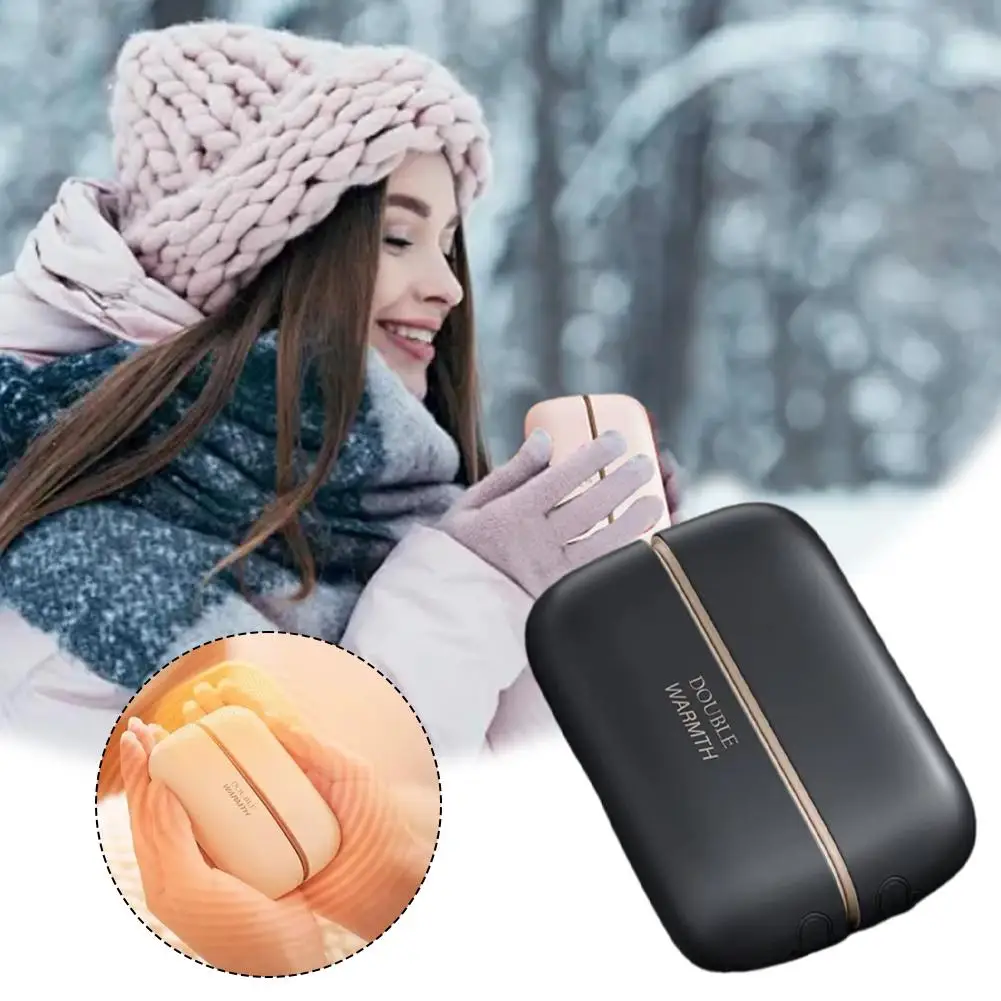 Aquecedor de mãos usb magnético portátil design dividido almofada de aquecimento recarregável criativo casa viagem escritório calor das mãos