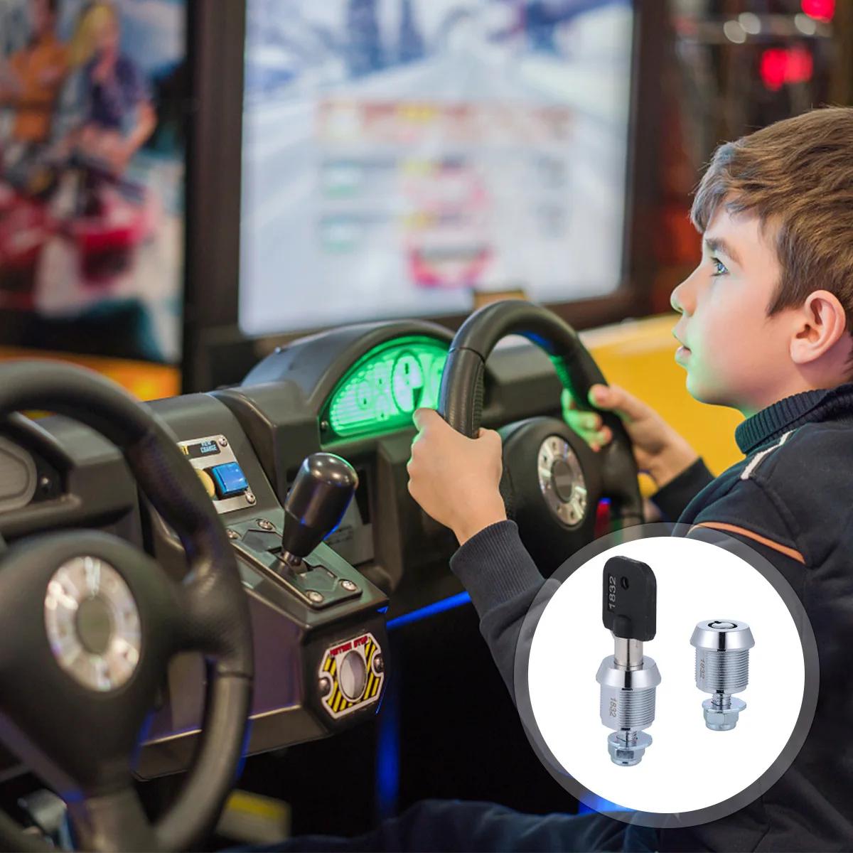 

2Pcs Tubular Cam Locks 27mm Keyed Lock for Door Cabinet Drawer Arcade Machine Cash Coin Tool Box Lock Key Removed Locked