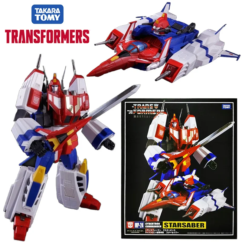 Takara Tomy Transformers Masterpiece MP-24 Starsaber 25Cm Anime Original Action Figure Model Children's Toy Gift Collection