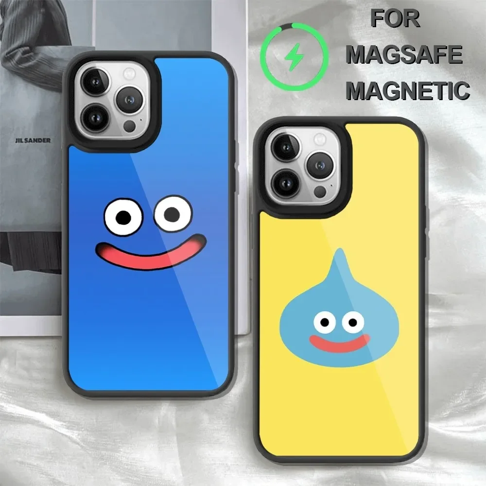 Dragon Quest Slime Game Phone Case For iPhone 14 13 12 11 15 Pro Max Plus Mini Magsafe Wireless Charge Cover