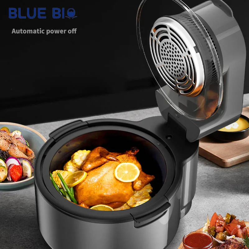 Luxury Touchscreen Voice Home Without Oil Oven 8L Intelligent Touch Control Digital Air Fryer