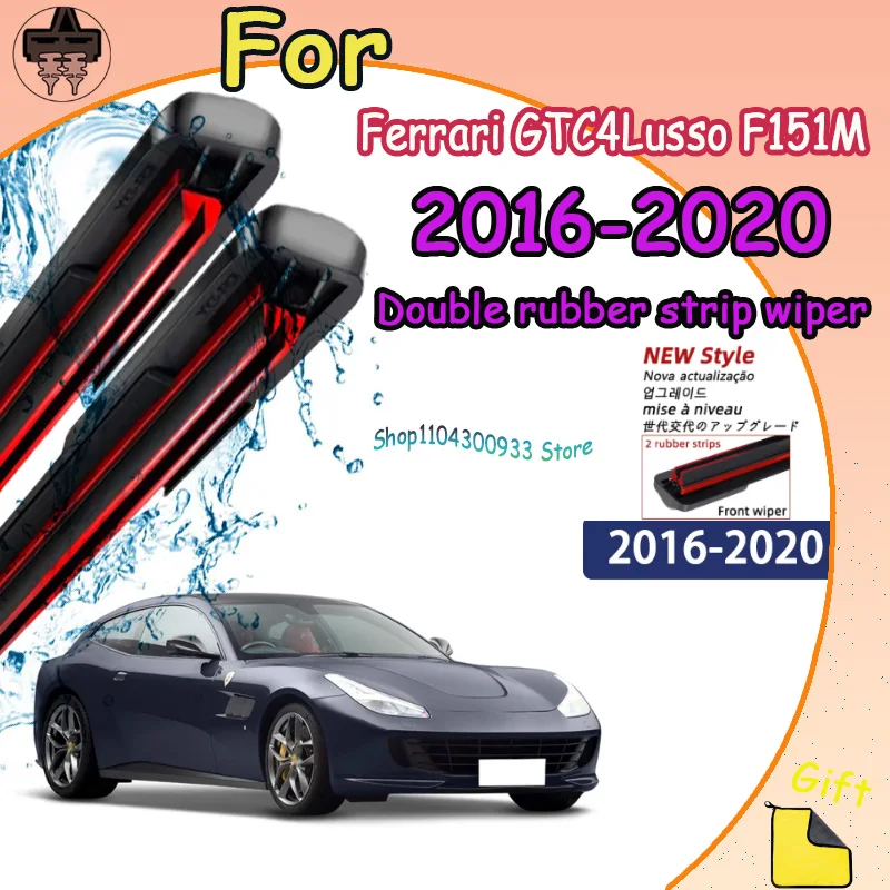 

Front Wiper Blades Car Windscreen Auto Window Accessories For Ferrari GTC4Lusso F151M 2016-2020 2017 Compatible Durable Silent
