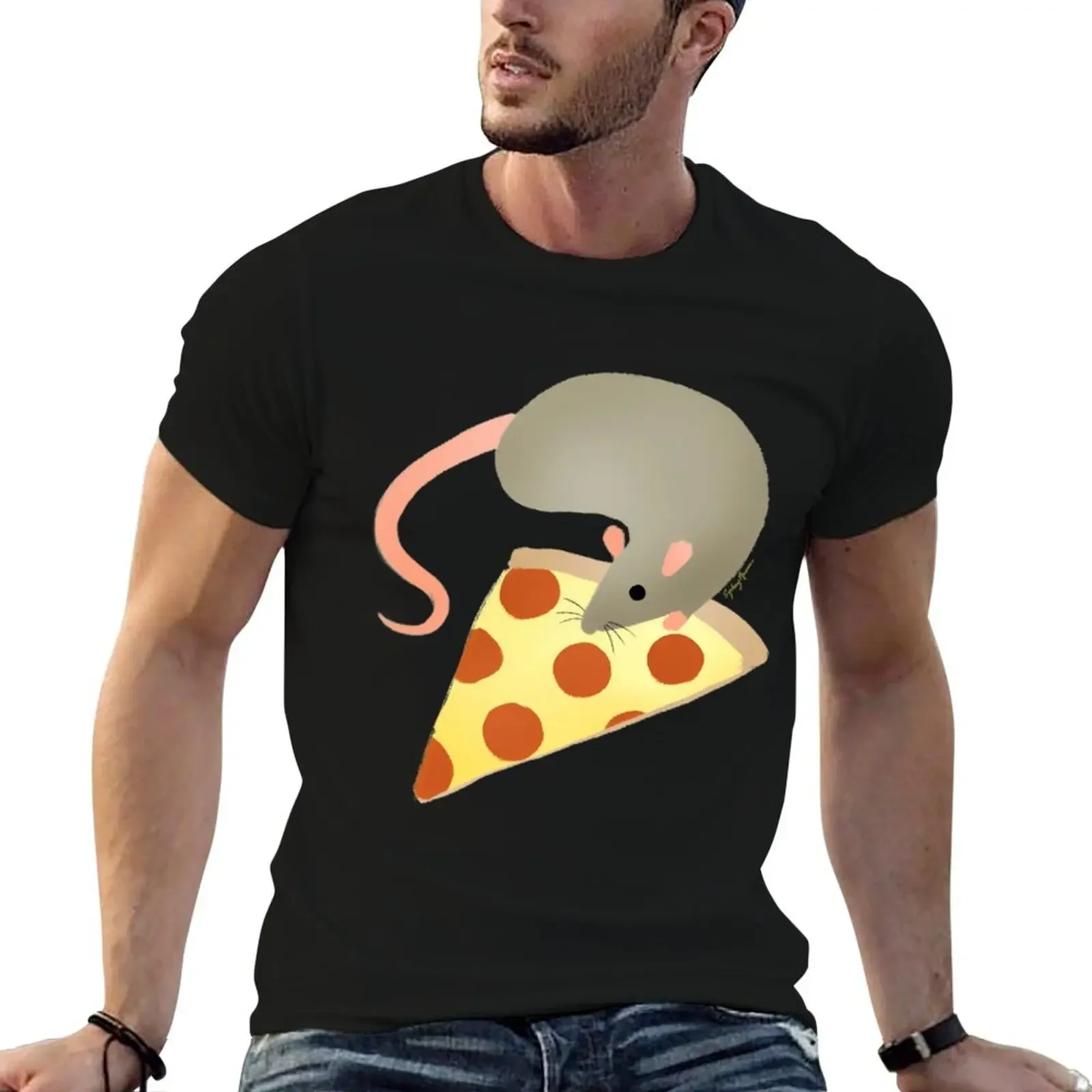 NYC Rats ?? Pizza Scoop T-Shirt clothes plus size clothes Personalized t-shirt mens clothes