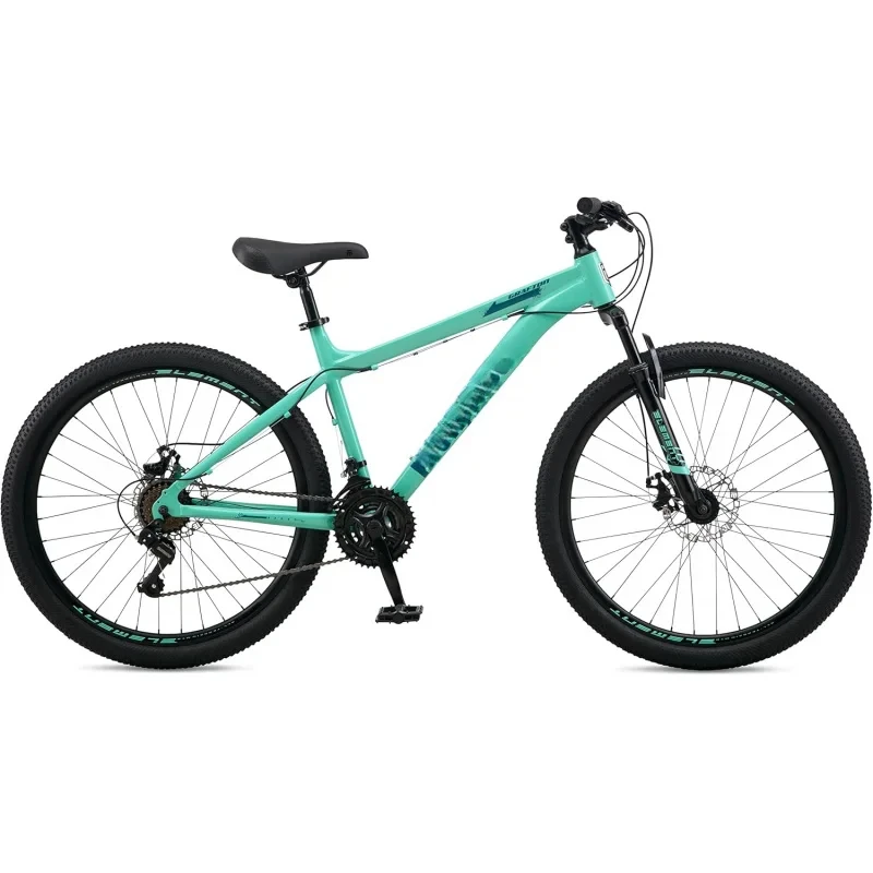 AQGrafton Adult Mountain Bike,Hardtail,21-Speed Drivetrain,17-Inch Aluminum Frame,26-27.5-Inch Wheels