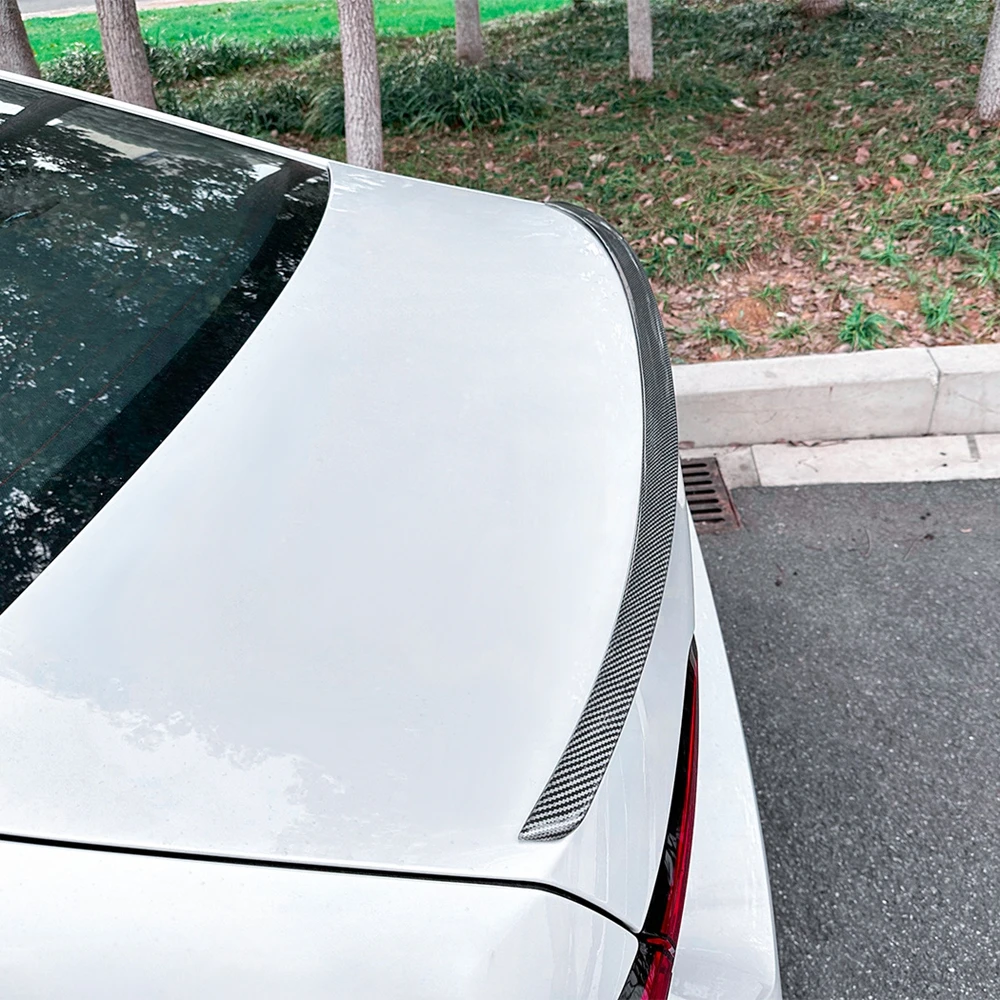 FOR BMW 5 Series G60 2024  Carbon Glossy Black Rear Trunk Lid Car Spoiler Wings Ttyling Car Accessories