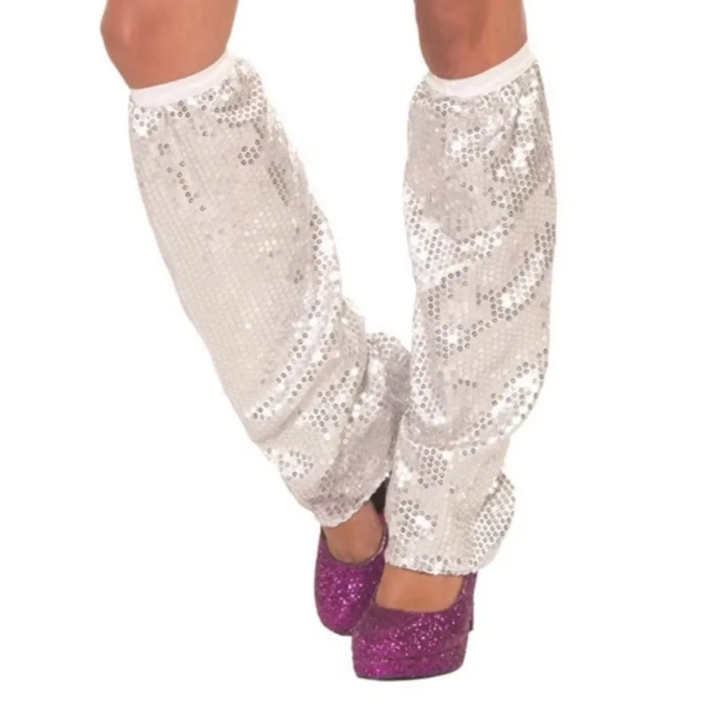 

1Pair Costume Props Sparkling Sequins Leg Warmers Knee High Sexy Glittering Leg Socks Elastic Shiny Leg Cover Cosplay