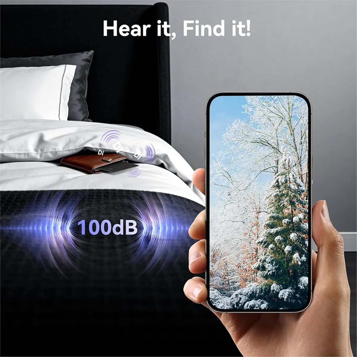 New Electronics Wallet Tracker Card Air-Tag-Work with IOS Find My, Bluetooth Tracker Finder, Item Locator for Luggage, Passports