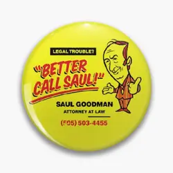 Better Call Saul |  Goodman  Breaking Bad Pin Buttons Brooches  Jewelry Accessory Customize Brooch Fashion Lapel Badges