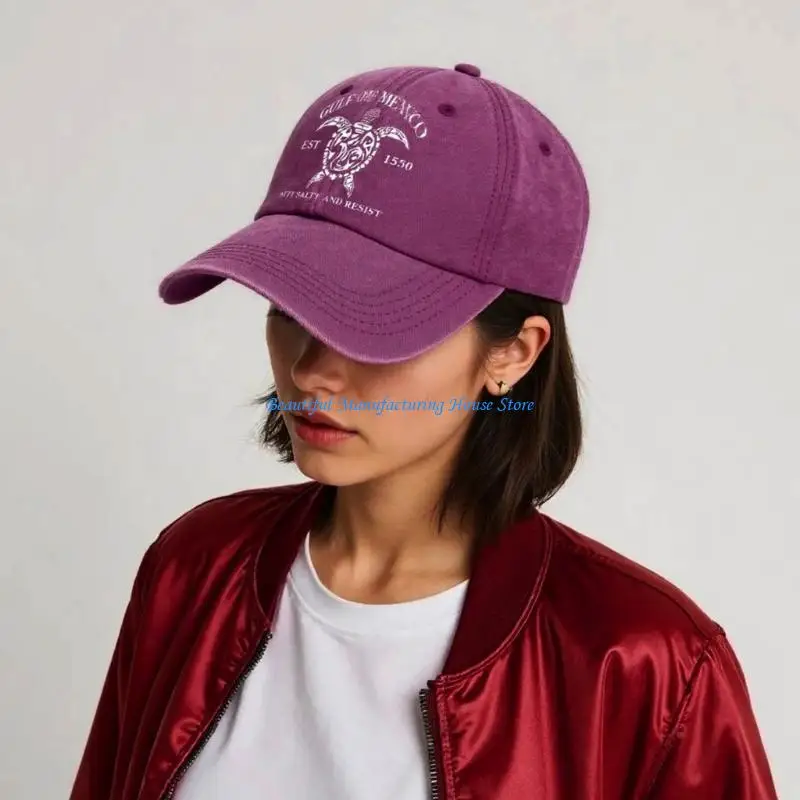 E56A Unique Old Fashion Baseball Hat Teens Headwear for Travel Photo Props