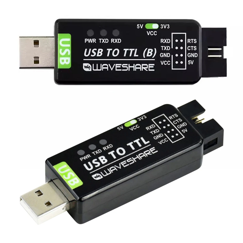 Industrieller USB-zu-TTL-Konverter Original FT232RL/CH343G Multi-Schutz und Systeme unterstützen stabile Übertragungs-LED-Anzeigen