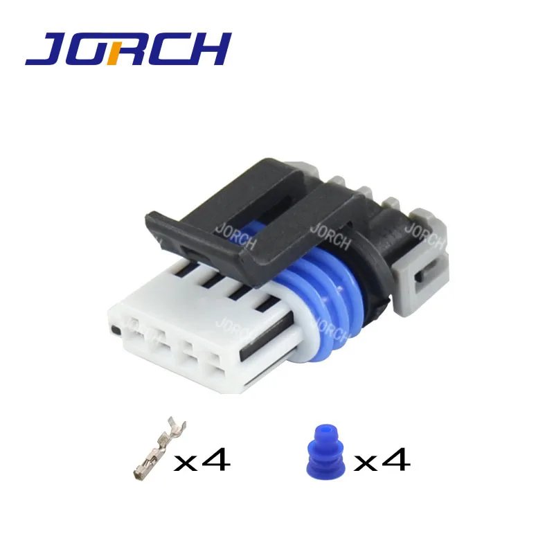 5 Sets 4 Pin Female Housing Waterproof Electrical Plug Wiring Harness Connector 15413116