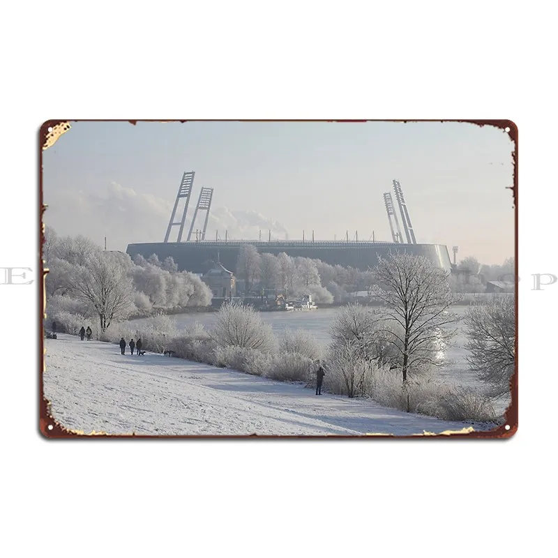 ملعب ويسر بريمن علامة معدنية ريترو غرفة المعيشة نادي بار تصميم إنشاء ملصق تسجيل القصدير