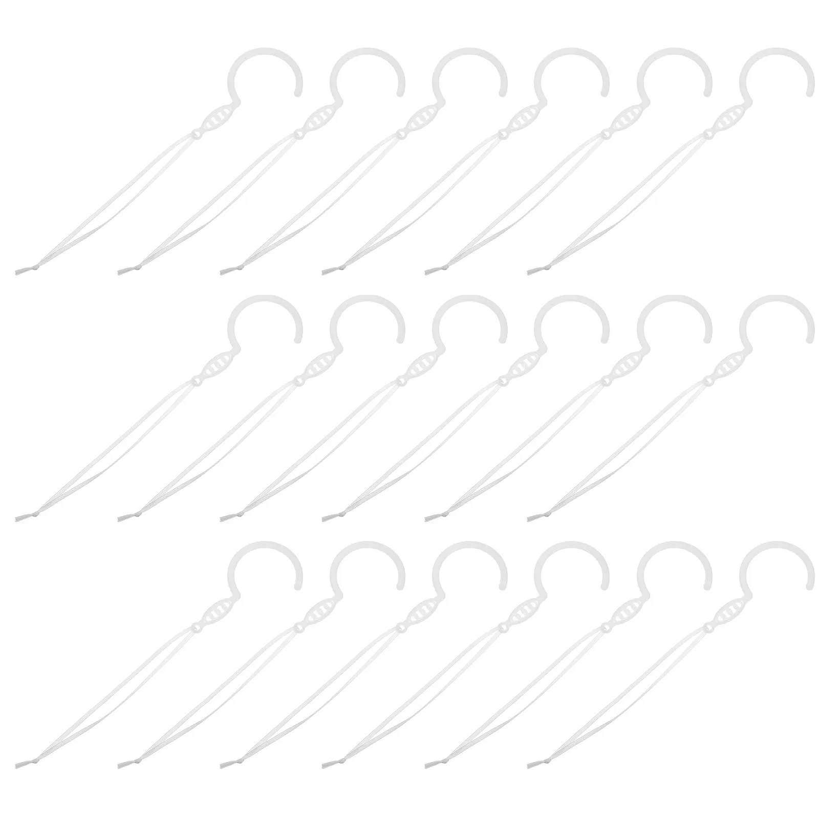 

50Pcs Mosquito Net Hooks Plastic White Universal Curtain Clips for Bed Canopy Nursery Cradle Net Holder Bed Curtain Hooks