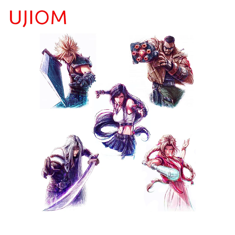 UJIOM FF7 Sephiroth سحابة الجدار ملصق جميل بارد لعبة العنصر شخصيات الحبر نمط الإبداعية صائق الأزياء الديكور Chambre #6