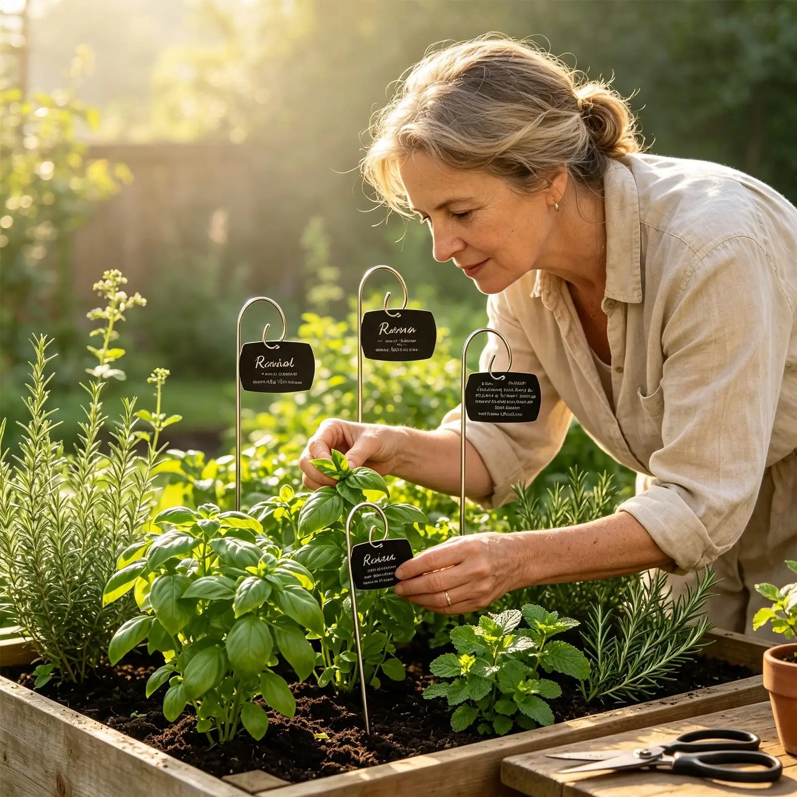 Garden Tags Set Of 20 Acrylic Writable Aesthetic Markers Seedling Plants Garden Tags For Balcony Vegetable Plots Flower Pots