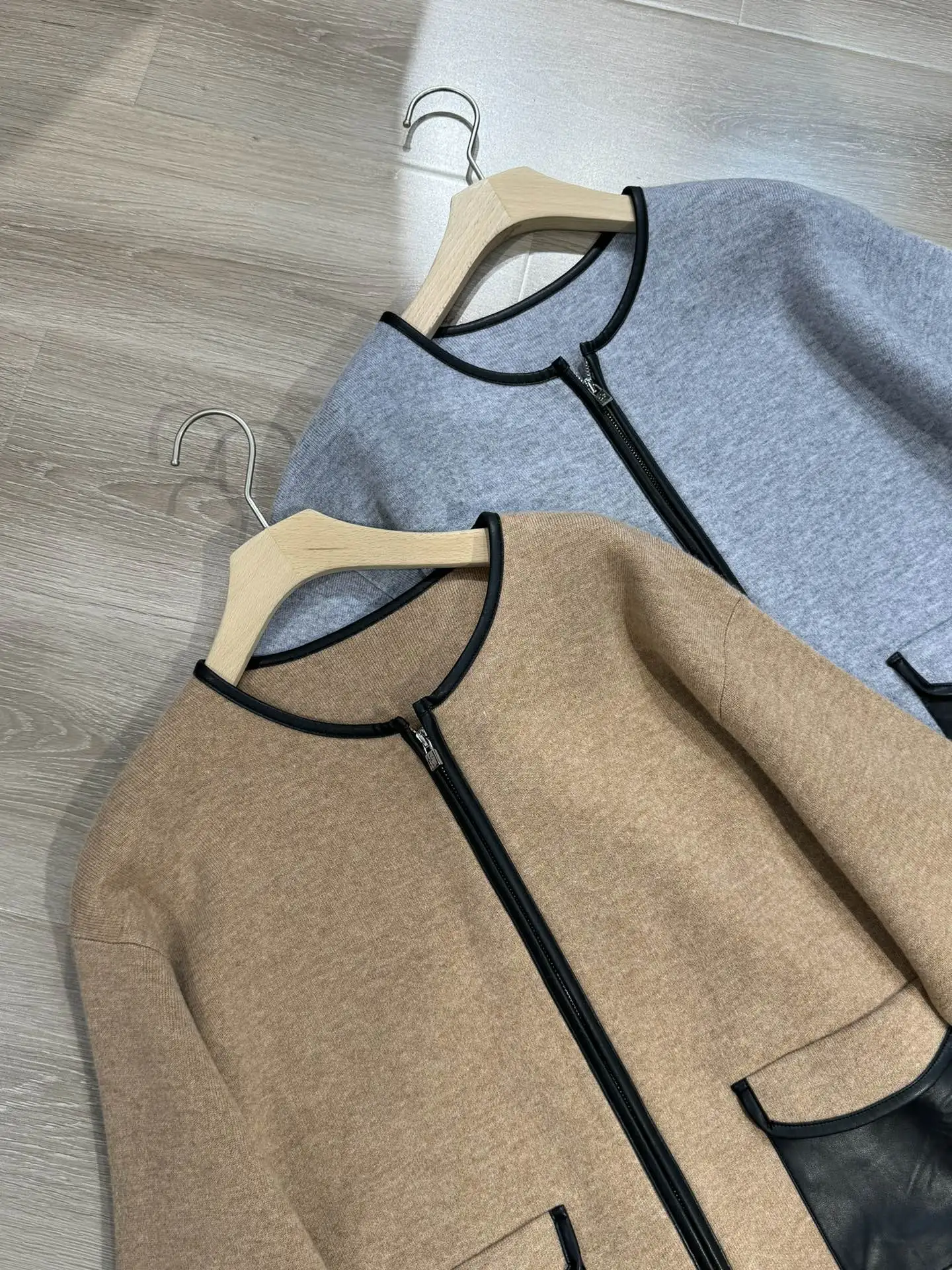 Autumn L*P Women\'s Jacket Long Sleeve Zipper Straight Casual Coat