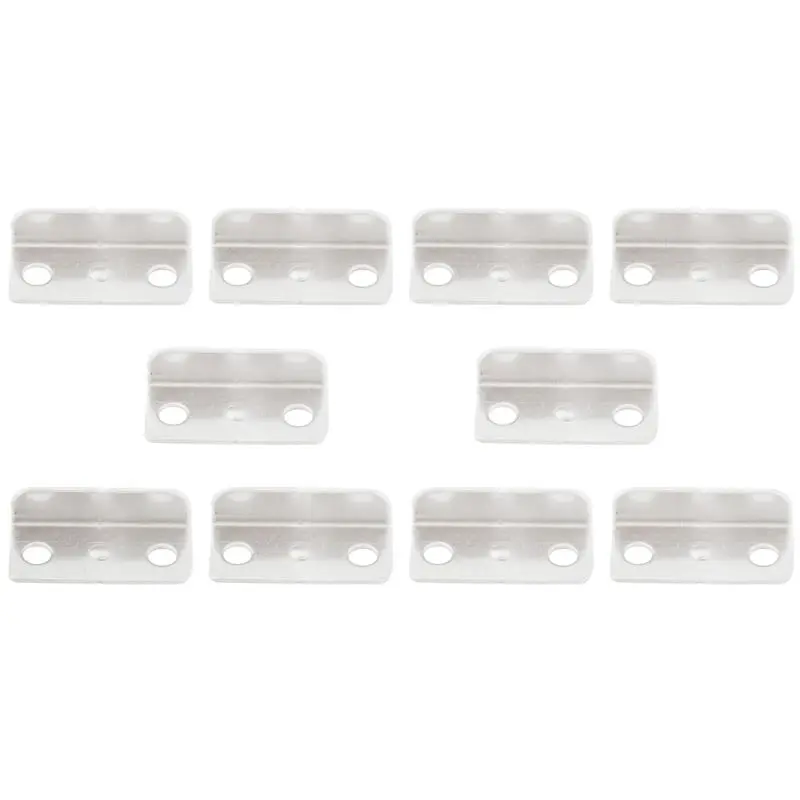 BHBD-Home Office Silver Tone Metal Right Angle Drawer Lock Strike Plate