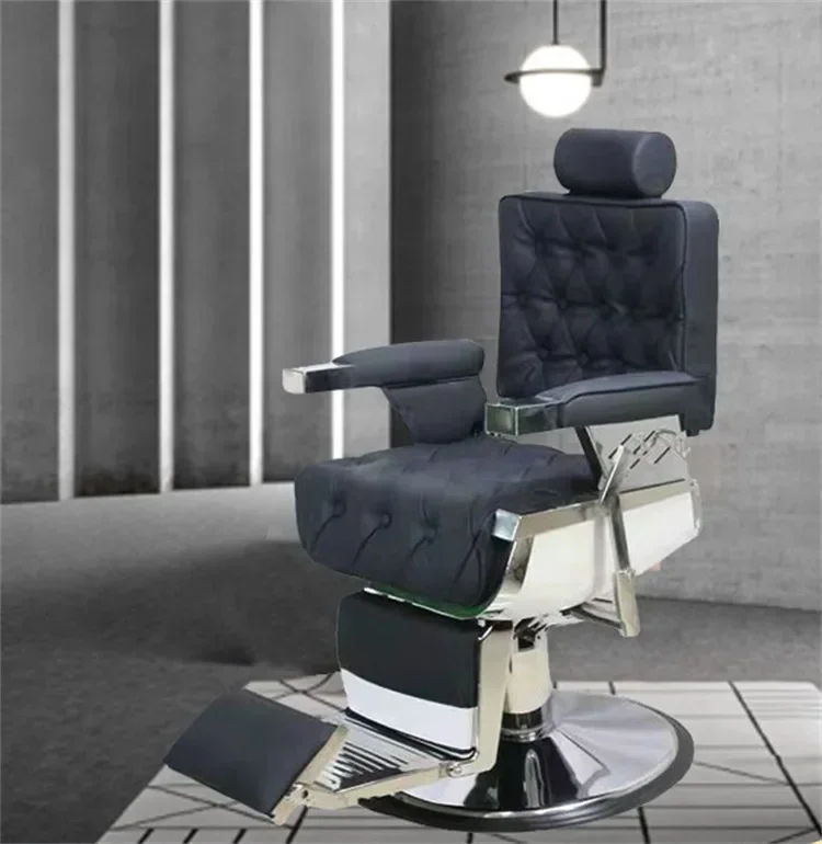 Retro vintage black frame  salon chair hair cutting heavy duty barber