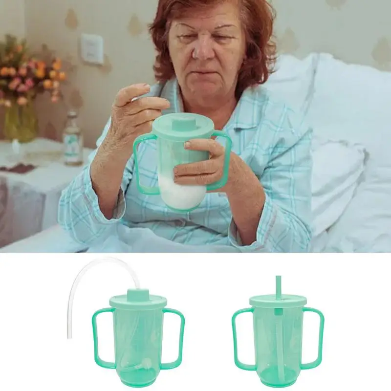 Drinking Cup for Elderly Spill-Proof Drinking Sippy Cup Anti-Choking Feeding Tool for The Elderly Maternity Patient  Sippy Cups