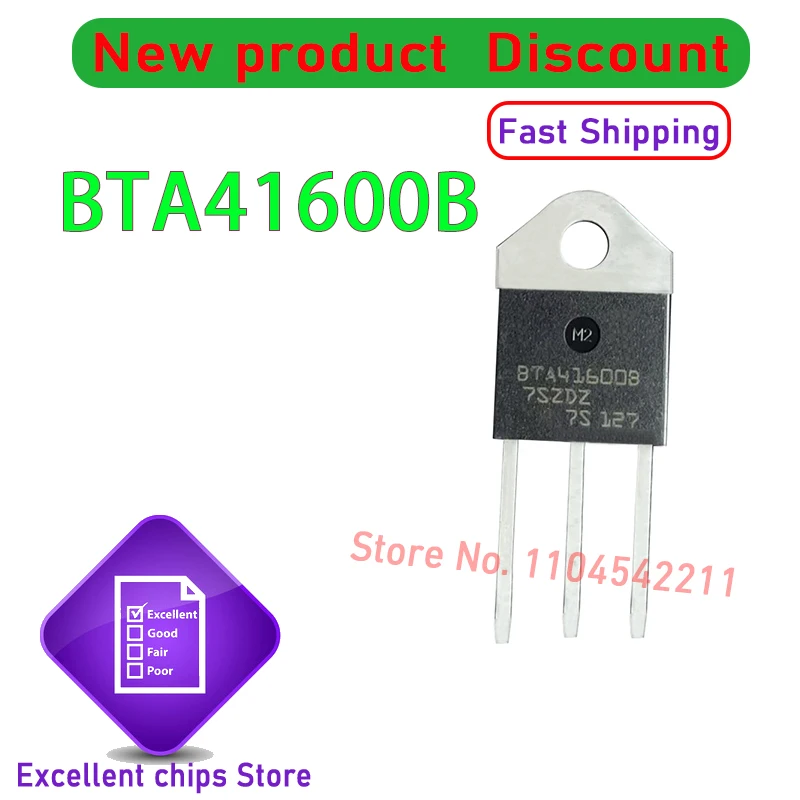 Original New BTA41600B BTA41800B TO-3P  BTA41 600B 800B BTA41-600B BTA418008 BTA416008 100% New 10pcs/Lot